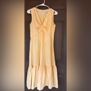 Calvin Klein Yellow Sleeveless Dress
